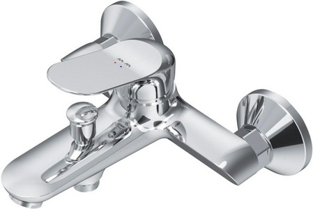 Смеситель для ванны/душа , которокий излив, БЕЗ аксессуаров, цв.хром AMPM Sunny F85C10000