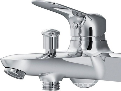 Смеситель для ванны/душа , которокий излив, БЕЗ аксессуаров, цв.хром AMPM Sunny F85C10000