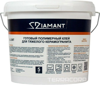 Готовый полимерный клей  д/тяжелого керамогр. "DIAMANT STAR"  LVL,300Т  5кг ZZ Антураж Диамант 136224