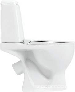 Унитаз-компакт Sanita luxe Max, косой выпуск, сиденье микролифт в компл. Sanita Luxe Max Lux WC.CC/Max/2-DM/WHT.G/S1 (MAXSLCC01040513)