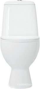 Унитаз-компакт Sanita luxe Max, косой выпуск, сиденье микролифт в компл. Sanita Luxe Max Lux WC.CC/Max/2-DM/WHT.G/S1 (MAXSLCC01040513)