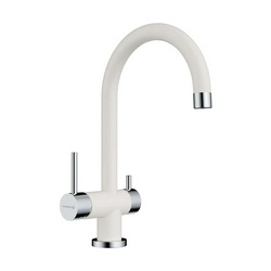 Смеситель Omoikiri Yamada WH для кухонной мойки| 14x37x23