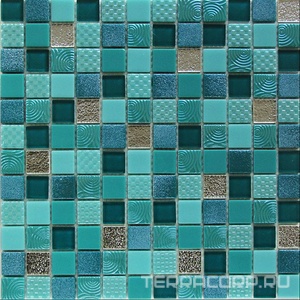 Мозаика Bonaparte Мозаика стеклянная Bliss  (23x23x6) 30x30 Комбинированный 