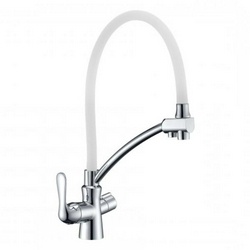 Смеситель для кухни Comfort LM3070C-White, с подключением к фильтру с питьевой водой, цвет белый, ZZ