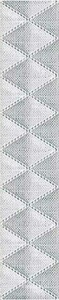 Керамическая плитка Azori Illusio Бордюр  Grey ''Geometry'' 31.5x6.2 Серый 