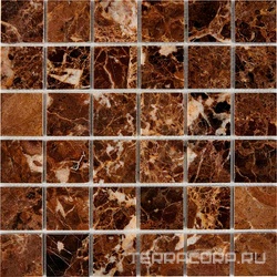 218 Dark Emperador (чип 48x48) сетка 30.5х30.5