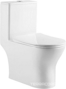 Унитаз напольный, моноблок, арматура, сиденье с микролифтом в компл.,  ZZ BelBagno Lounge BB8618CPR-MN/SC