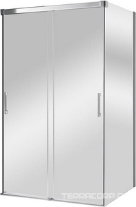 Душевой уголок1200х900х1900 мм, стекло-прозрачное, профиль-хром, Tandem ZZ Cezares Tandem-Soft TANDEM-SOFT-AH-2-120/90-C-Cr-IV