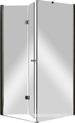 ELENA-W-ASH-1-80/90-C-Cr Душевой уголок | ZZ