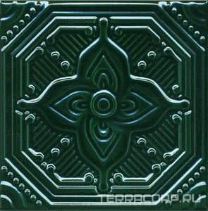 Керамическая плитка Kerama Marazzi Салинас Декор  зеленый15x15 Зеленый 