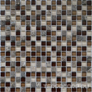 Мозаика Мастера Керамики Glass Мозаика GS300B (чип 15х15) ZZ30х30 n/a 