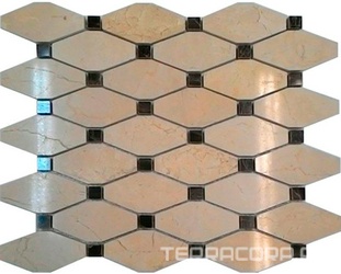 Мозаика из камня на сетке М20-213Р ZZ |29.5x34