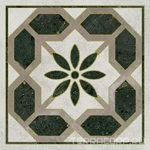 Керамогранит Kerama Marazzi Серенада Вставка  3 лаппатированный обрезной 7,2x7,2 Комбинированный 