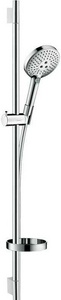 Душевой набор  S 120 3iet 90 см (штанга+шланг+лейка+мыльница), хром ZZ Hansgrohe Raindance Select 26631000