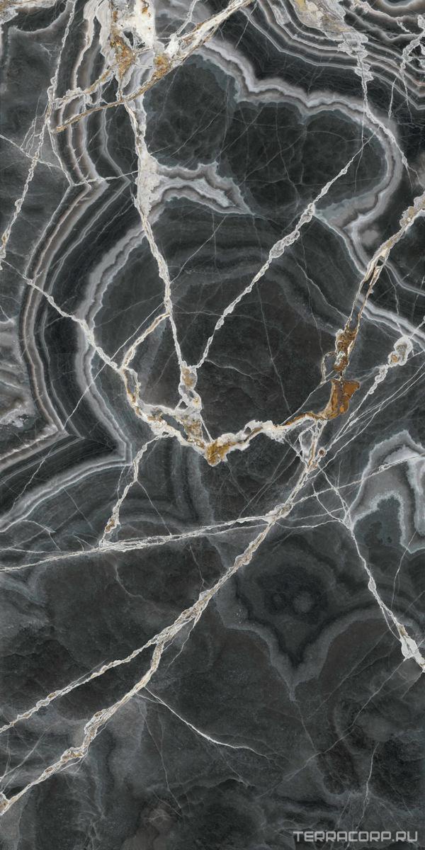 Керамогранит Ariostea Ultra Onici Onice Nero Lucidato (Shiny) 6 mm 150x300 Черный, фото 7