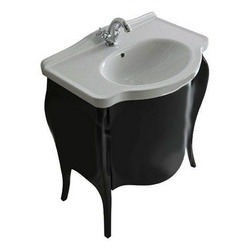 Тумба напольная под раковину 75см, арт.8435, (цв. Черный дуб), Ethos XX