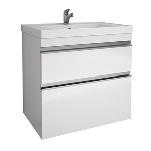Тумба GRACE PLUS, 70 см, подвесная/напольная, 2 ящика, с опорами, белый глянец, ZZ Dreja Grace 99.0905
