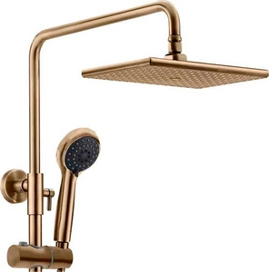 Душевая стойка для ванны  57288Br, верхний душ, ручной душ, излив, бронзаZZ Kaiser Trio 57288Br / к.т. 417511