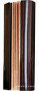 Пенал настенный 45х130х30см, петли справа (цв.Ebony, вставка BronzoAntico,крепл. в комплекте)  ZZ Karol Bania KB 250DX/Ebony/BrAntico