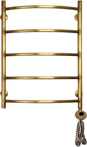 Полотенцесушитель ""/П5, 700*500 мм, электрический, пульт справа, комплектующие в комплекте, цв.бронза ZZ Domoterm Калипсо Калипсо П5/500*700 АБРER