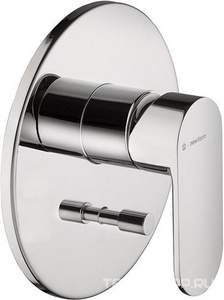 Встроенный однорычажный смеситель PIANO для душа с переключателем на два потока, хром глянец ZZ Kerama Marazzi Piano 69370KM.21.018