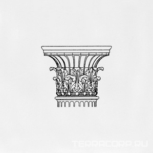 Керамическая плитка Kerama Marazzi Авеллино Декор  белый Капитель C502 15х15 Белый 