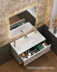 Раковина мебельная 95 см, для тумбы PIANO Forte Kerama Marazzi Piano PI.wb.95