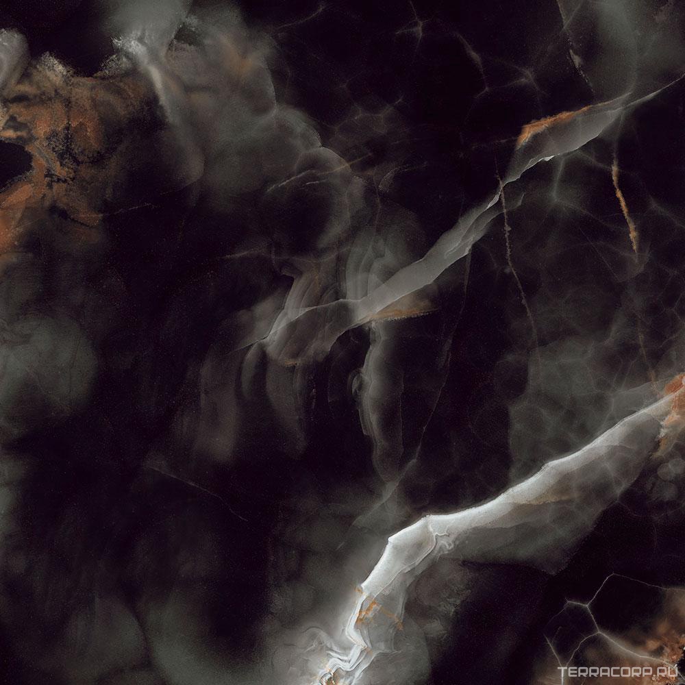 Керамогранит COEM ceramiche Onice Effect Deep Dark pol.( п.п.) 120x120 Коричневый, фото 4
