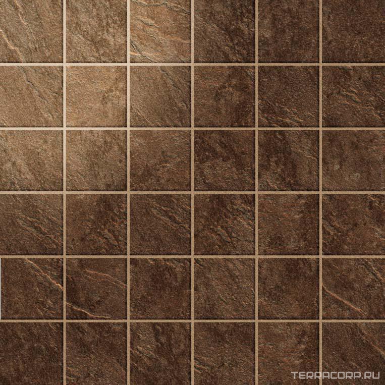 Мозаика AtlasConcorde Россия Heat Iron Mosaic Lap / Хит Айрон Мозаика Лаппато Коричневый, фото 3