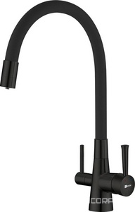 Смеситель для кухни Comfort, c подключением к фильтру, цвет черный ZZ Lemark comfort LM3075BL