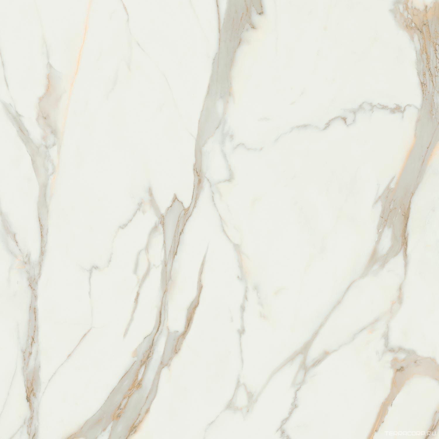 Керамогранит Pamesa Calacata Gold Compacglass 120x120 Rec. Белый, фото 5