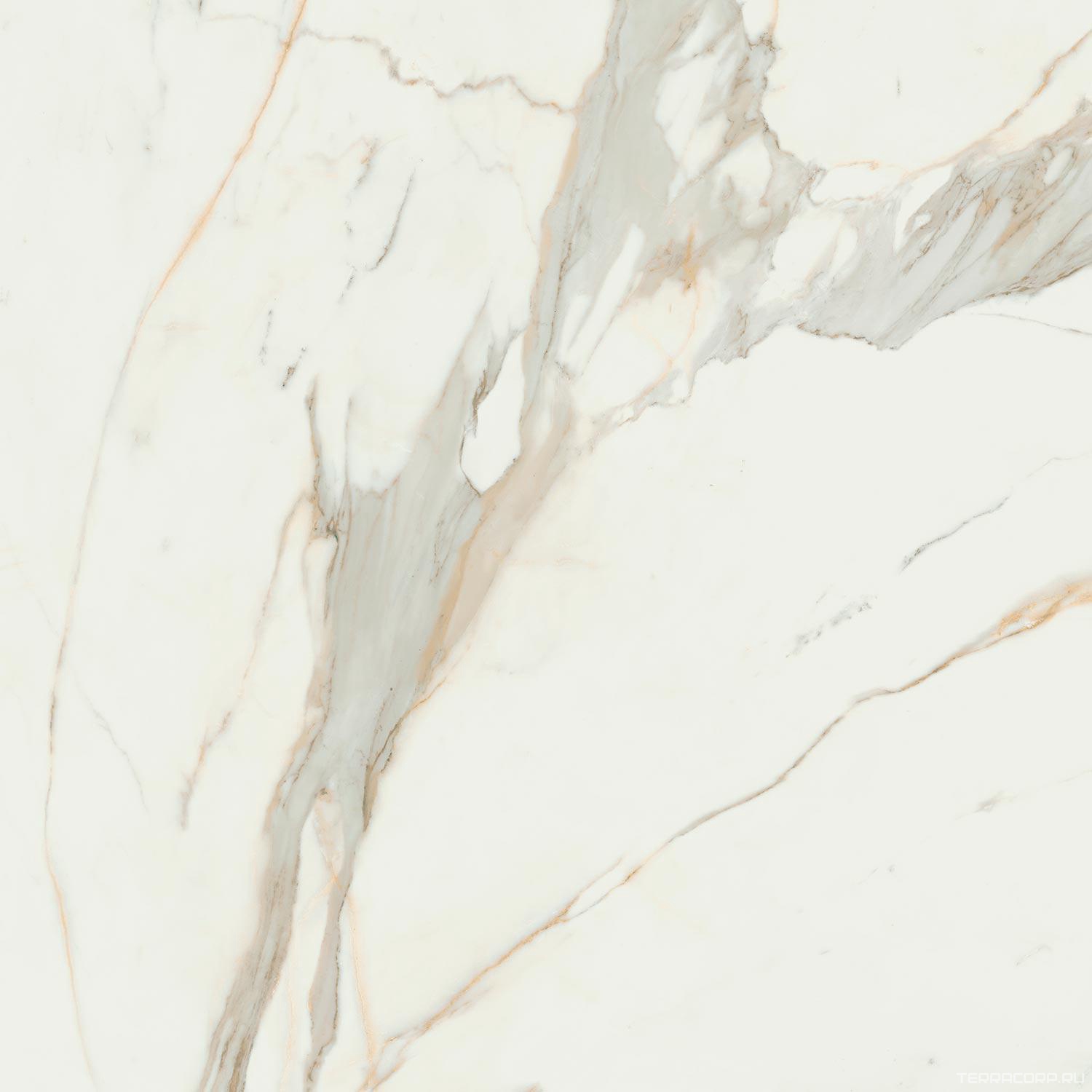 Керамогранит Pamesa Calacata Gold Compacglass 120x120 Rec. Белый, фото 4