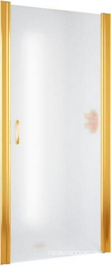 Дверь в нишу , 95x190 см, одностворчатая, профиль золото глянец, стекло сатин ( С ПОКРЫТИЕМ) ZZ Vegas Glass EP ЕР 95 09 10