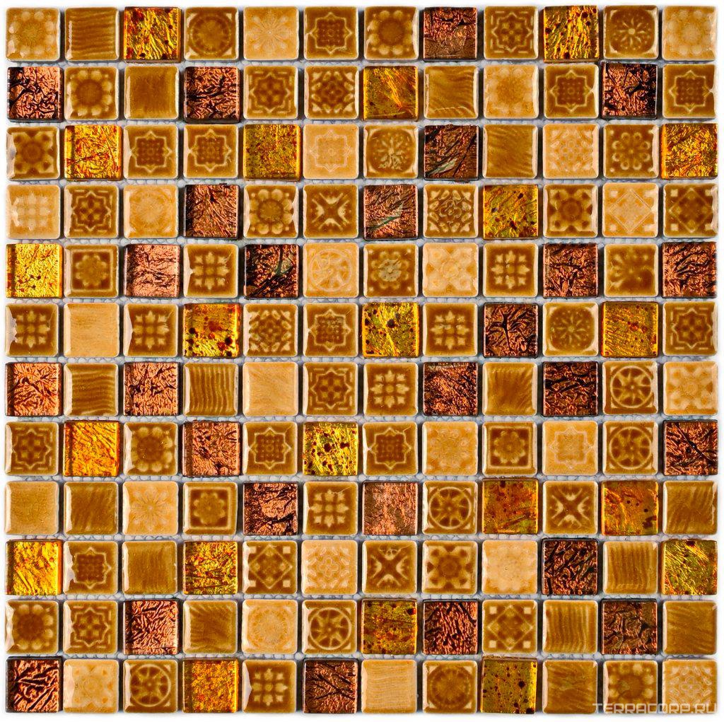 Мозаика Bonaparte Керамическая мозаика Morocco Gold (23x23x8) 30x30 Комбинированный, фото 3