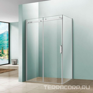Душевой уголок 1200х900хh1950мм, прямоуг., правый/левый, (стекло прозрачное 8мм, фурн.цв.хром),  ZZ Vincea Como VSR-1C9012CL