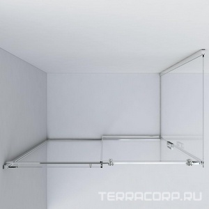 Душевой уголок 1200х900хh1950мм, прямоуг., правый/левый, (стекло прозрачное 8мм, фурн.цв.хром),  ZZ Vincea Como VSR-1C9012CL