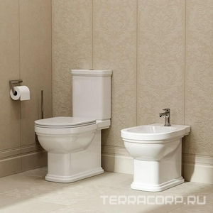 Биде POMPEI напольное, цв. белый глянцевый, ZZ Kerama Marazzi Pompei PO.bidet.01