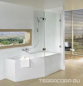 Ванна 170х90см, Левая, без ножек/рамы, панели, слива-перелива, (акрил цв.белый),  ZZ Riho Geta B032001005