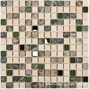 Мозаика Bonaparte Мозаика из натурального камня Oxford (20x20x6) 30,5x30,5 Комбинированный 