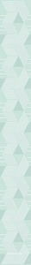 Керамическая плитка Azori Lounge Бордюр LOUNGE MINT GEOMETRIA  6.2x50.5 Зеленый 
