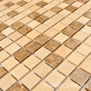 Мозаика Bonaparte Мозаика из натурального камня Sevilla-15 slim (POL) (15x15x4) 30,5x30,5 Комбинированный 