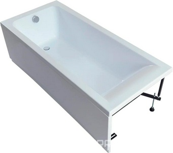 Акриловая ванна BRIGHT 180*80, каркас в комплекте, без панели и сифона Aquanet Bright 233143