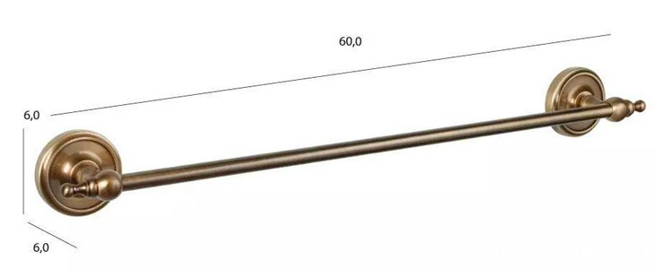 Полотенцедержатель 60см, (цв.золото),  ZZ TW Collection Bristol TWBR111oro
