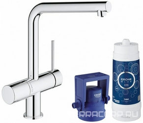 Смеситель Grohe Blue Minta New Pure 31345002 для кухонной мойки с фильтром| 19x33x27