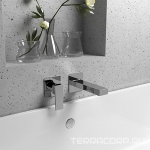 Смеситель для душа, встраиваемый в стену, (цв.хром),  ZZ Paini Grazia 21CR690