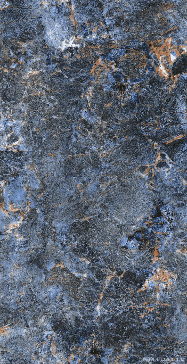 Керамогранит Fusure Ceramic Luxury Stone SS12055 Pol 60x120 Синий, фото 6