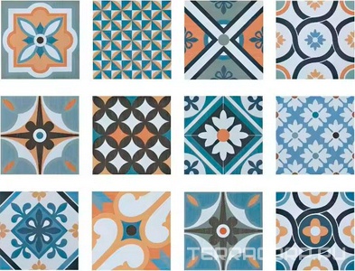 Керамическая плитка DeShun Ceramics Art Decor MIX  DC33 20x20 Комбинированный 
