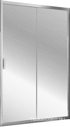Дверь раздвижная двухсекционная ZP TUR NOVO h2000 165 08 01 профиль хром глянец, стекло прозрачное, ZZ
