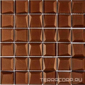 Мозаика Мастера Керамики Glass 740 из стекла (чип 48x48) 30х30 n/a 