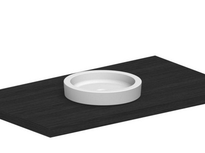 Раковина накладная на столешницу, круглая, 35х35хh6см, без отв.д/смесителя,   ZZ Scarabeo Bucket 8811